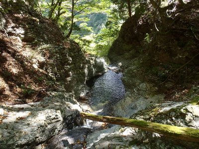 喜平小屋谷大滝の落口