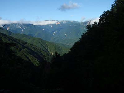 天生峠から西方