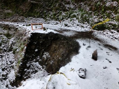2番目の崩壊箇所－ここは通行できます