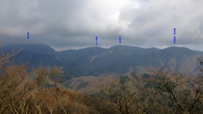 銚子岳山頂からの眺望