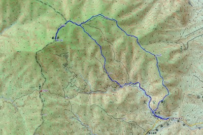 竜ヶ岳GPS軌跡図