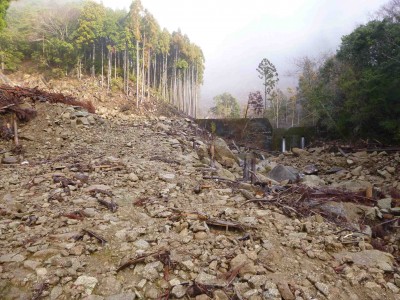 入渓地付近（赤倉谷）