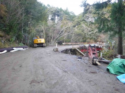 入渓地付近（栂谷）