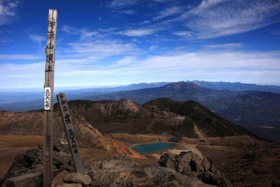2012/10/14に登ったときの御嶽山頂からの眺望