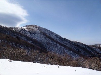 前山北面の「霧氷」