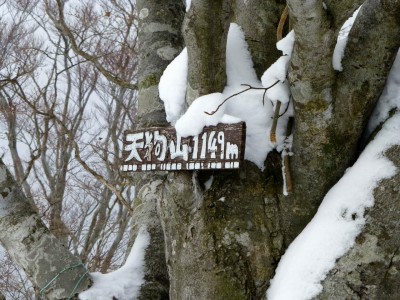 P1000064.JPG (289.93 KiB) 閲覧された回数 14034 回 天狗山山頂には山名プレートがありました
