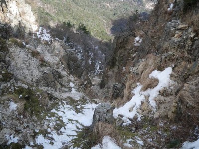 丈六谷源頭の崩壊地