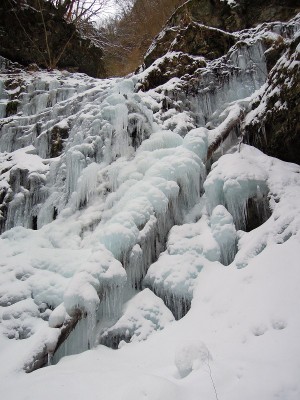 左俣二つ目の滝・下部。