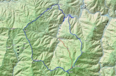 2007/11/4のGPS軌跡図