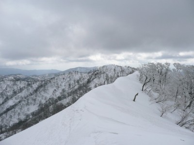 三国～左千方間の雪稜