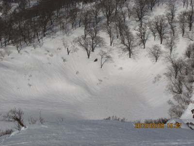 初見で感動しました、雪に覆われた夜叉ヶ池