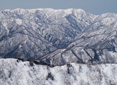 越前さんが歩いた稜線ま～る見え