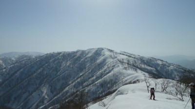 無雪期からは想像もできない三国～夜叉ヶ丸間の尾根