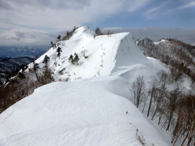 アップダウンする尾根