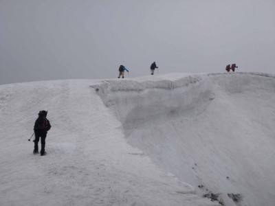 三周ヶ岳頂上近く