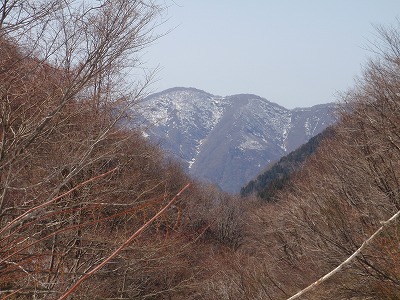 リッカ谷の向こうに安蔵山