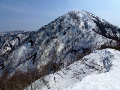笹ヶ峰北峰を振り返る