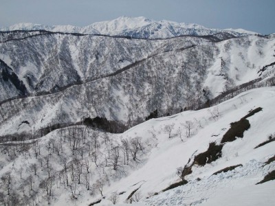 東側から白山を眺めておりました