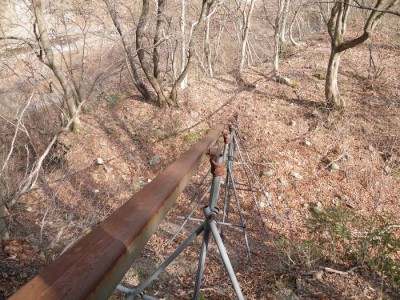下山路のモノレール跡