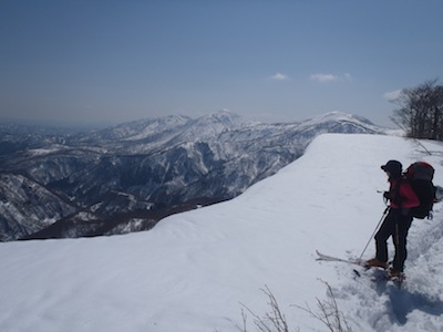 石徹白の峰々がまぶしい