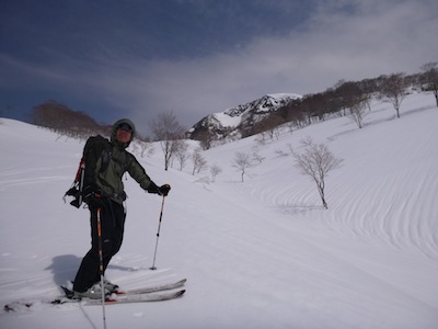 のどかな雪景色の中で
