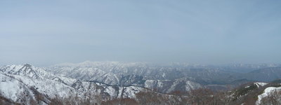 人形山方面の展望