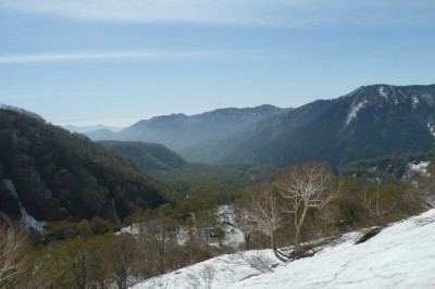 奥はがおろピークからリアル日照岳の稜線