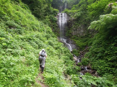 五銚子の上部の滝