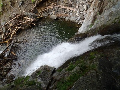 今回の女滝の滝壺