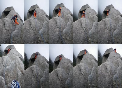 Ｐ５藤内沢ルート２ピッチ目（Ⅴ）