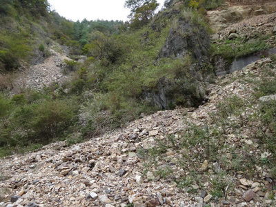 DSC02211.jpg (92.13 KiB) 閲覧された回数 6295 回 沢からの岩くずで埋め尽くされる