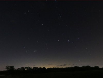 冬のダイヤモンドと大三形