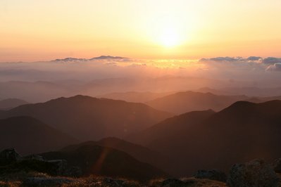 双六岳から白山