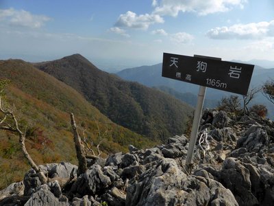 P1000812.JPG (229.58 KiB) 閲覧された回数 5236 回 天狗岩から藤原岳展望丘を望む