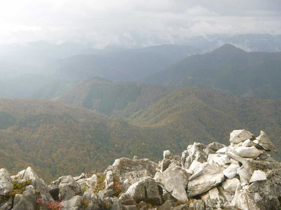 ボタンブチから見たＴ字尾根