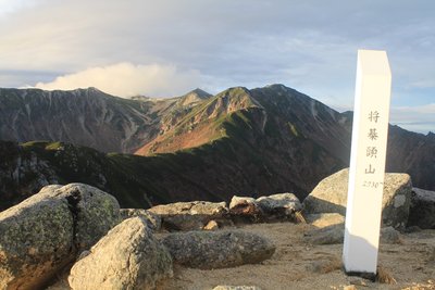 将棊頭山から木曽駒方向をみる