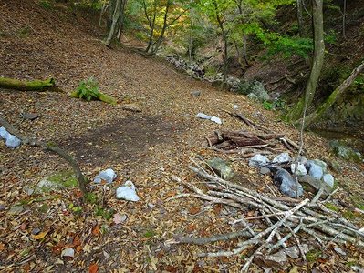 焚き火跡その２