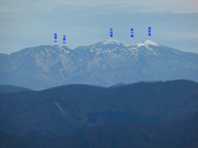 白山連山の眺望