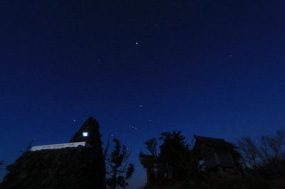 綿向頂上とオリオン