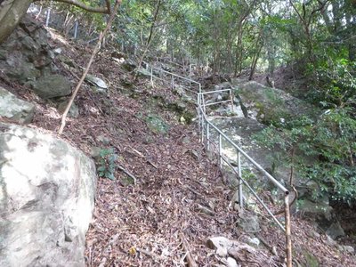 発電所の送水管巡視路