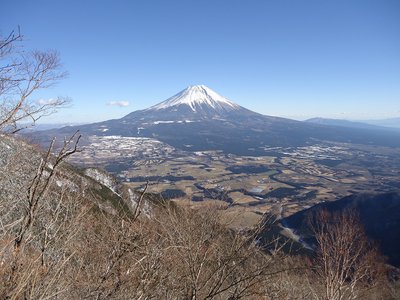 毛無山、富士山展望台から