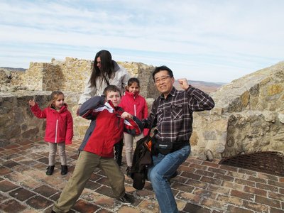 仕方がない、坊主と撮ってやろう