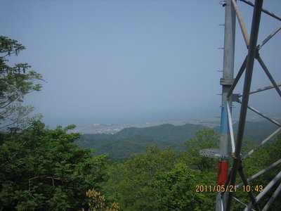 八葉山手前の鉄塔からの眺望