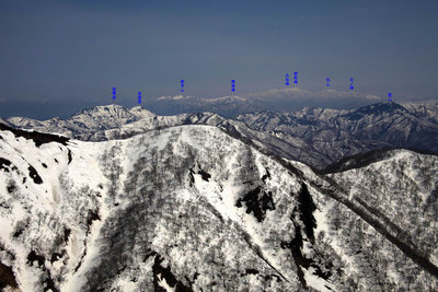 白山方向の大展望