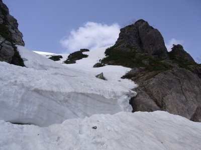 ここが七ノ沢の関門