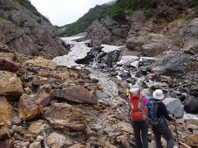 しょぼい針ノ木雪渓