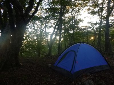 翌日は快晴。昇る朝日がまぶしかったです。