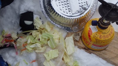 鍋返しの惨状だ(@_@。