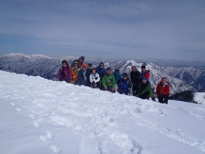 小津権現山での記念撮影-biwa爺と権兄ぃも写っています