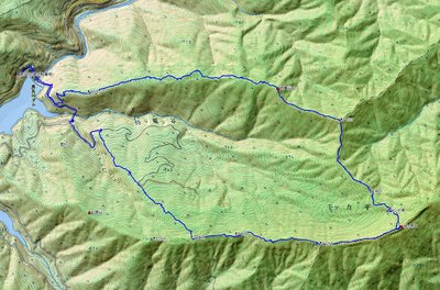 GPS軌跡図（縫ヶ原山）